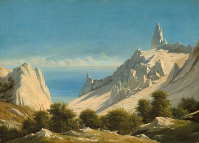Utsikt over Sommerspiret, Mønsklippene av Georg Emil Libert