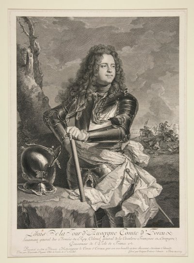 Portrett av Louis de la tour d av Georg Friedrich Schmidt