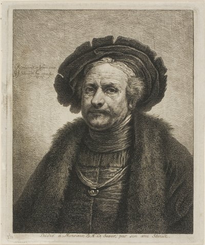 Portrett av Rembrandt av Georg Friedrich Schmidt
