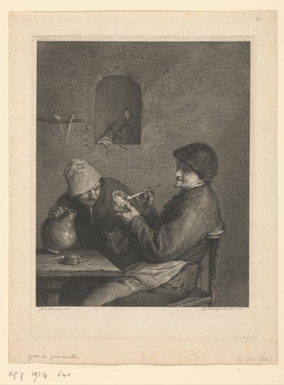Røyker og drikker av Georg Friedrich Schmidt