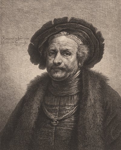 Selvportrett av Rembrandt, 1771. av Georg Friedrich Schmidt