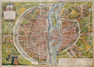 BRAUN, George (1541-1622). ORTELIUS, Abraham (1527-1598). HOGENBERG, Franz (1535-1590). Civitatis Orbis Terrarum (Theatrum orbis terrarum). 1572-1617. Paris (1572). Band I. Radierung. SPANIEN. KASTILIEN UND LEON. Salamanca. Universitätsbibliothek Salamanca von Georg Hogenberg Franz (1535-90) & Ortelius Abraham (1527-98) Braun