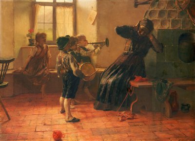 Konserten (olje på lerret) av Georg Jakobides