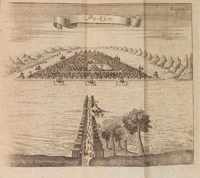 Beijing. Reiseskildring av en ambassade til Beijing arrangert av tsar Peter I den store, 1719. av Georg Johann Unverzagt