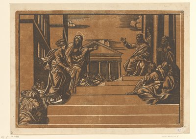 Marta leder Maria Magdalena til templet av Georg Matheus