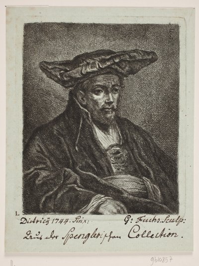 En mann med en beret av Georg Mathias Fuchs