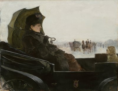 Dame i Landau, Paris. Rundt 1881-83 av Georg Pauli