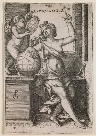 Astrologia, fra serien "The Liberal Arts" av Georg Pencz