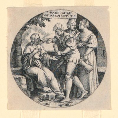 Kristus i hagen av Georg Pencz