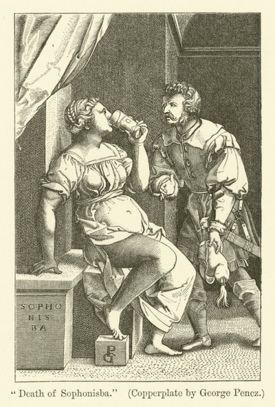 Sophonisbas død av Georg Pencz