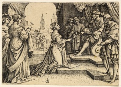 Ester før Ahasverus av Georg Pencz