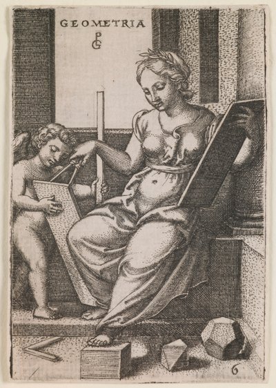Geometria, fra serien "The Liberal Arts" av Georg Pencz