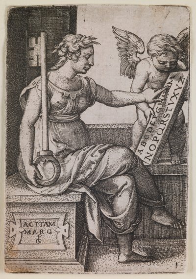 Grammatica, fra serien "The Liberal Arts" av Georg Pencz