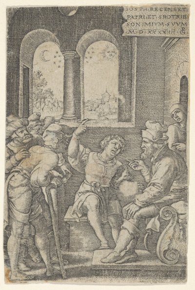 Joseph som beskriver sin drøm, fra The Story of Joseph, 1544. av Georg Pencz