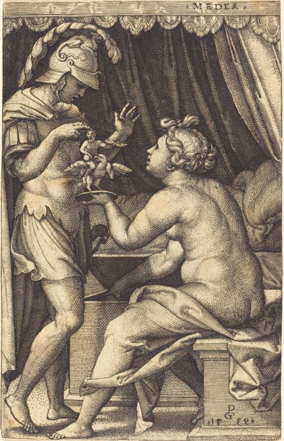 Medea returnerer penatene til Jason av Georg Pencz