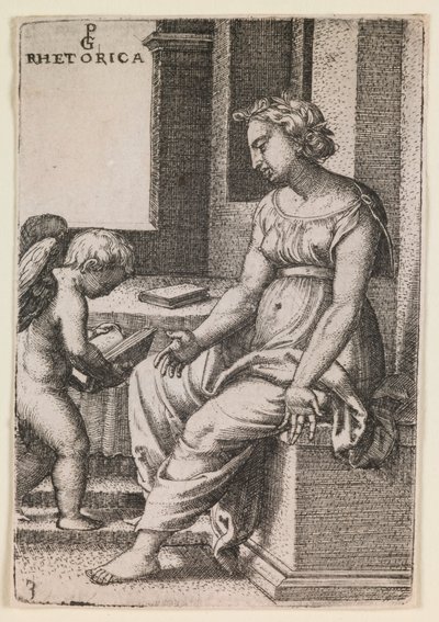 Rhetorica, fra serien "The Liberal Arts" av Georg Pencz