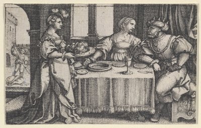 Salome med hodet til døperen Johannes. av Georg Pencz
