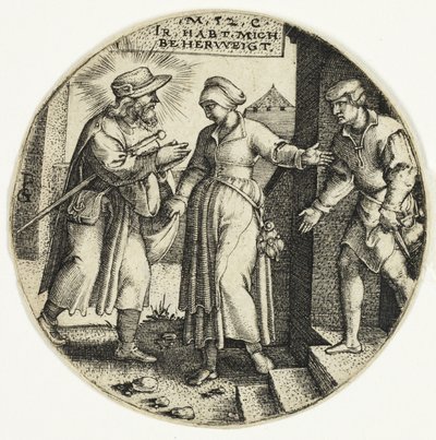 Sheltering Strangers, fra The Seven Acts of Mercy av Georg Pencz