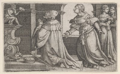 Salomo tilber idoler. av Georg Pencz