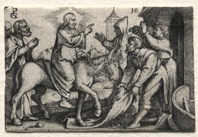 Jesu Kristi liv: Kristus kommer inn i Jerusalem av Georg Pencz