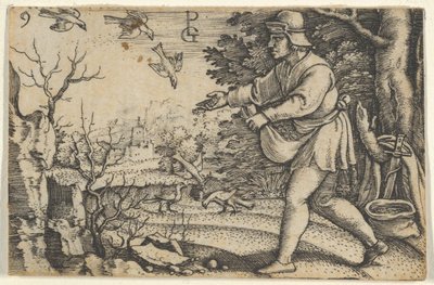 Lignelsen om såmannen, fra historien om Kristus, 1534-35. av Georg Pencz