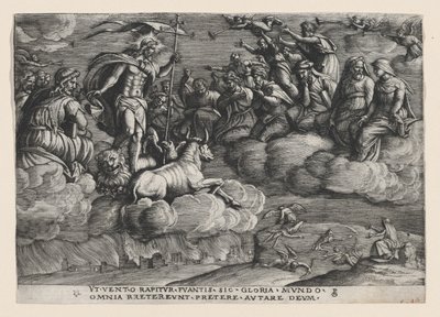 The Triumph of Eternity on Death, fra The Triumph of Petrarch. av Georg Pencz