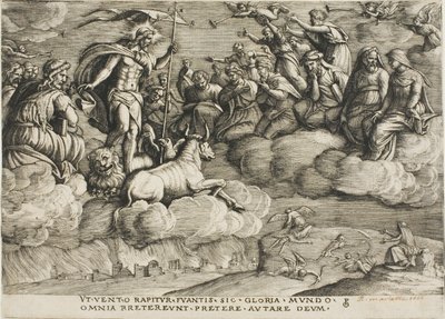 The Triumph of Eternity, plate seks fra The Triumphs of Petrarch av Georg Pencz
