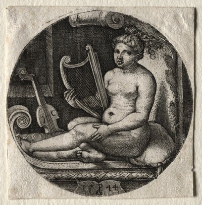 Harpisten av Georg Pencz