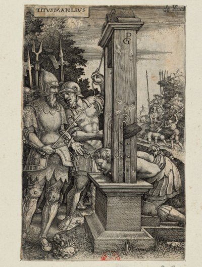 Titus Manlius, ca. 1535 av Georg Pencz