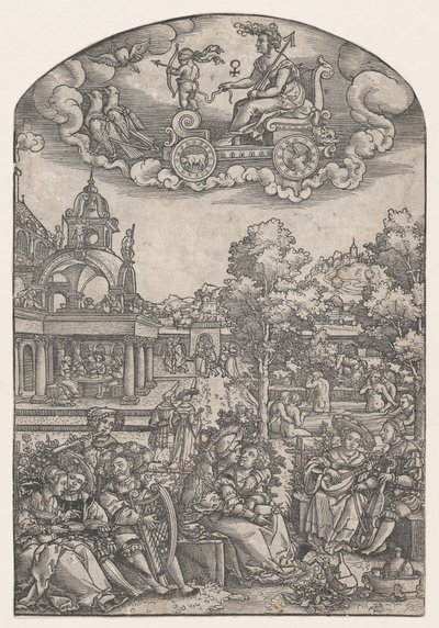 Venus, fra De syv planetene. av Georg Pencz