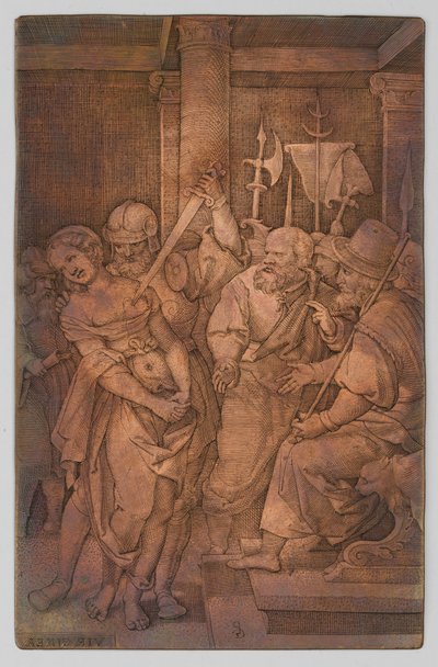 Virginia drept av sin far av Georg Pencz