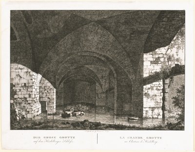 Den store grotten på Heidelberg slott av Georg Primavesi, after Peter Speeth