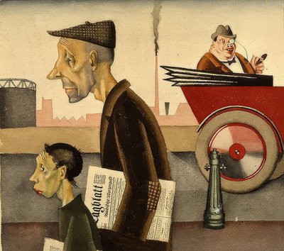 Avisbærer. Rundt 1921 av Georg Scholz