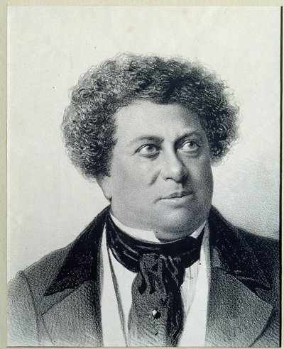 Portrett av forfatteren Alexandre Dumas (1802-1870) av Georg Wilhelm Timm