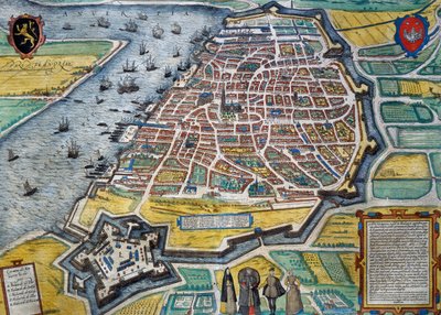 Byen Antwerpen av Georg Braun and Hogenberg Franz
