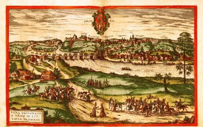 Grodno, Polen von Georg and Hogenberg Franz (1535-90) Braun