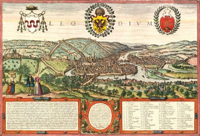 Lüttich, Belgien von Georg and Hogenberg Franz (1535-90) Braun