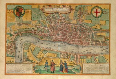 Map of London from Civitates Orbis Terrarum by Georg Braun   1120213   no       norwegian Successfully Translated  Original: Untitled Tripterocalyx pedunculatus, 1935. Translat: Untitled Tripterocalyx pedunculatus, 1935. 1138781 no norwegian Successfully T av Georg Braun and Hogenberg Franz
