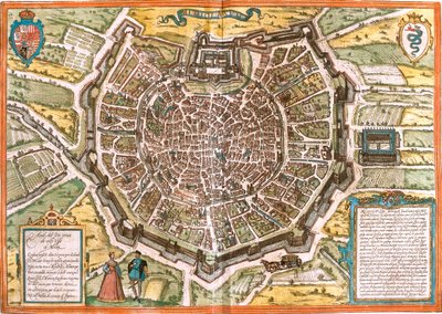 Milano, Italia av Georg and Hogenberg Franz (1535-90) Braun