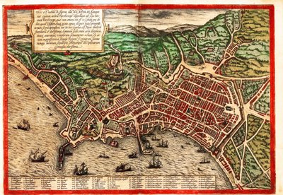 Neapel, Italien von Georg and Hogenberg Franz (1535-90) Braun