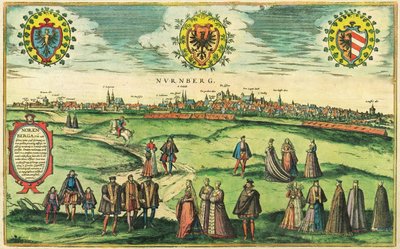 Nürnberg, Deutschland von Georg and Hogenberg Franz (1535-90) Braun