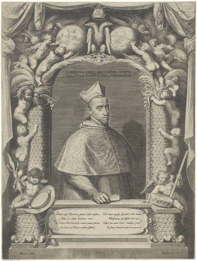 Portrett av Albrecht, erkehertug av Østerrike, i kardinaldrakt av Georg van de Velden