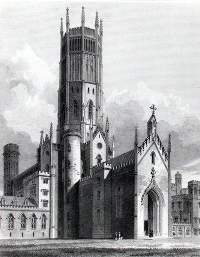 Fonthill Abbey fra nordvest, 