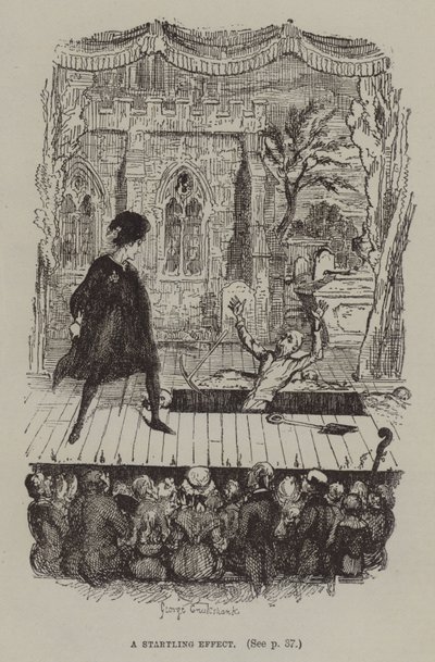 En oppsiktsvekkende effekt (gravering) av George (after) Cruikshank