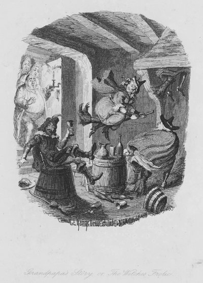 Bestefars historie eller heksene boltrer seg (gravering) av George (after) Cruikshank