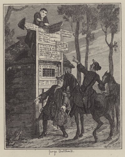 Illustrasjon for Jack Sheppard (gravering) av George (after) Cruikshank