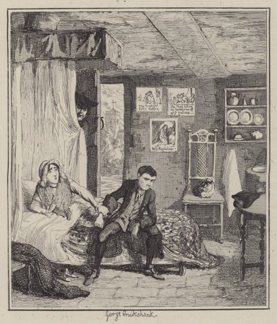 Illustrasjon for Jack Sheppard (gravering) av George (after) Cruikshank