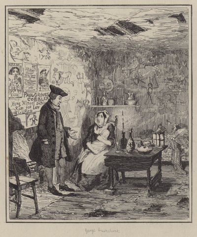 Illustrasjon for Jack Sheppard (gravering) av George (after) Cruikshank