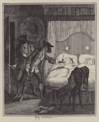 Illustrasjon for Jack Sheppard (gravering) av George (after) Cruikshank