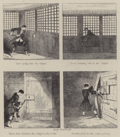 Illustrasjon for Jack Sheppard (gravering) av George (after) Cruikshank